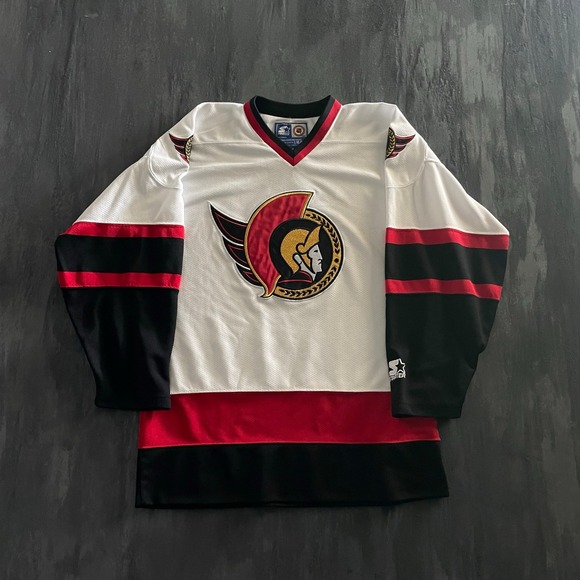 STARTER Other - Vintage Ottawa Senators Jersey Mens L White 1990s Starter NHL Hockey